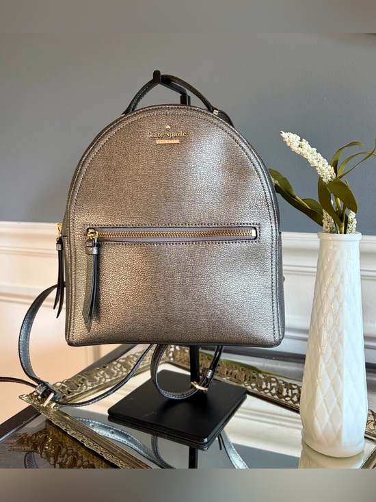 kate spade Handbags - Kate Spade Sammi Dome Mini Backpack- Metallic Pewter